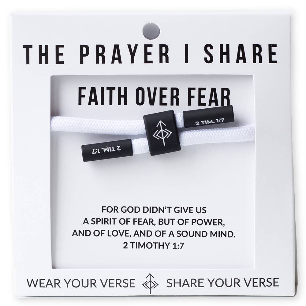 Faith Over Fear Christian Bracelet