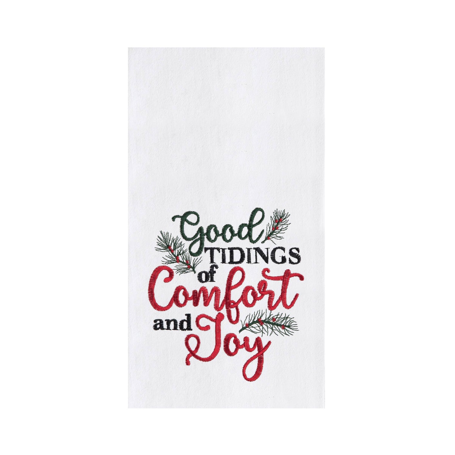 Christmas Tidings Of Comfort & Joy Kitchen Towel