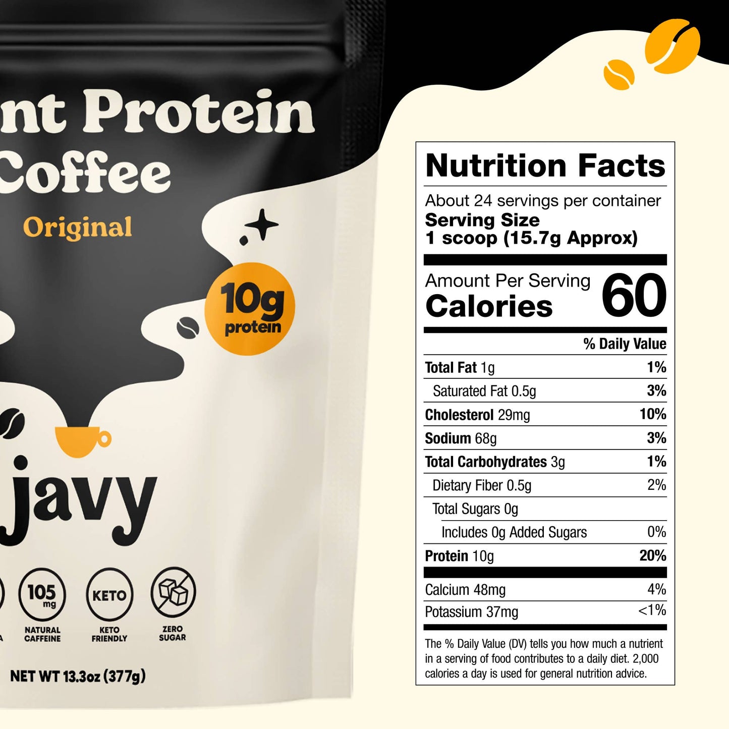 Javy Premium Instant Protein Coffee