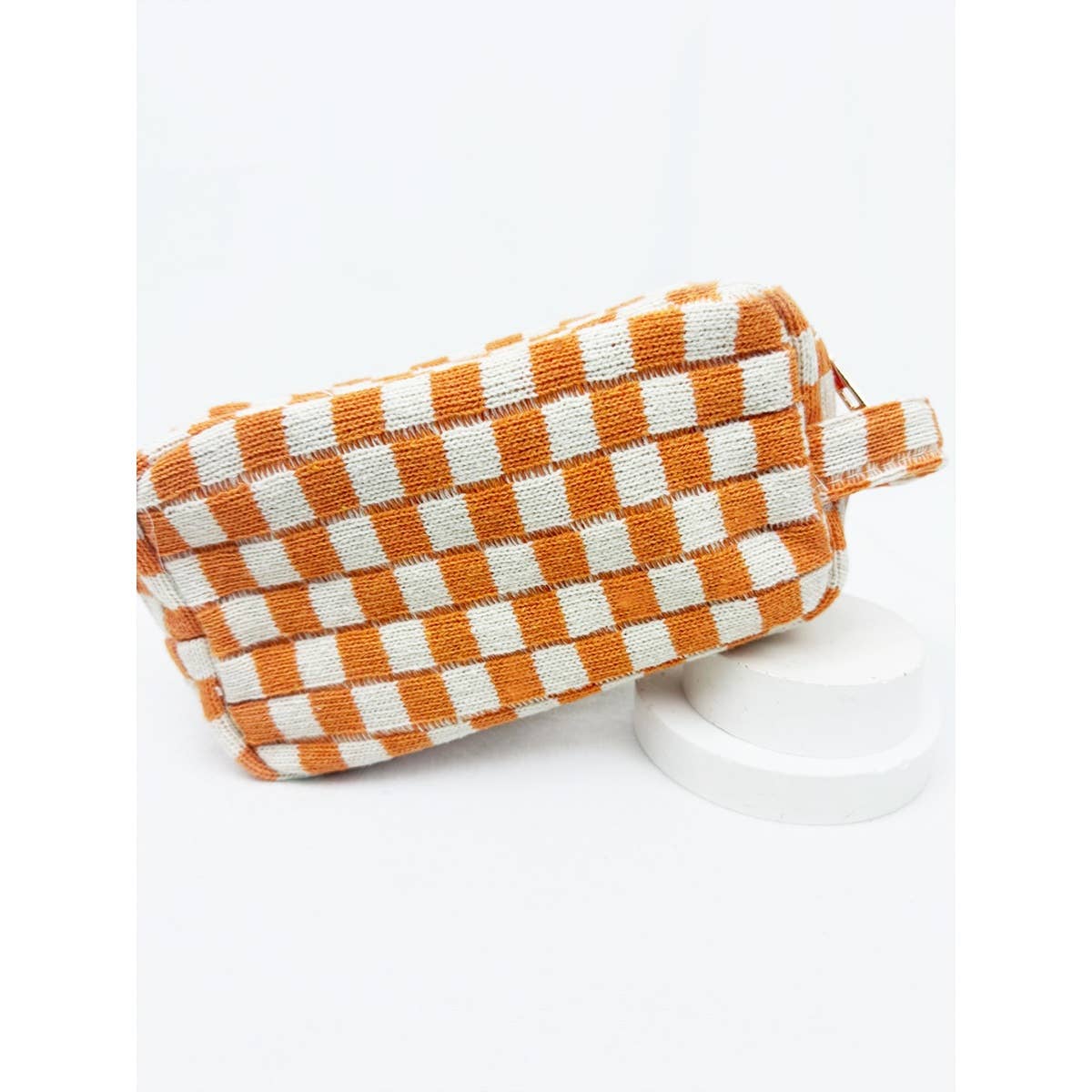 Famous Checker Cosmetic Bag