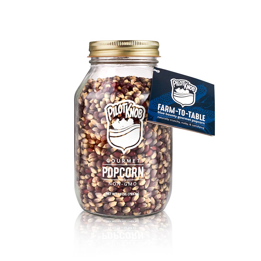 Gourmet Blue Bounty Popcorn Mason Jar