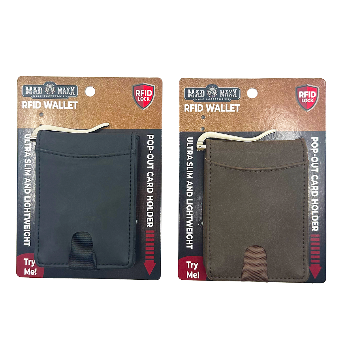 Leather RFID Lock Wallet