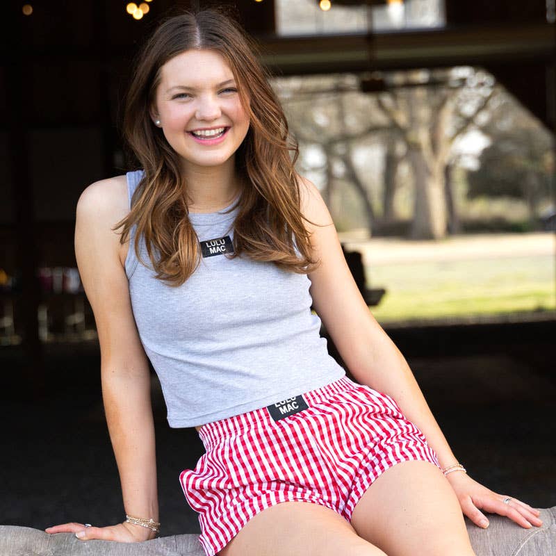 Gingham Red Boxer Shorts