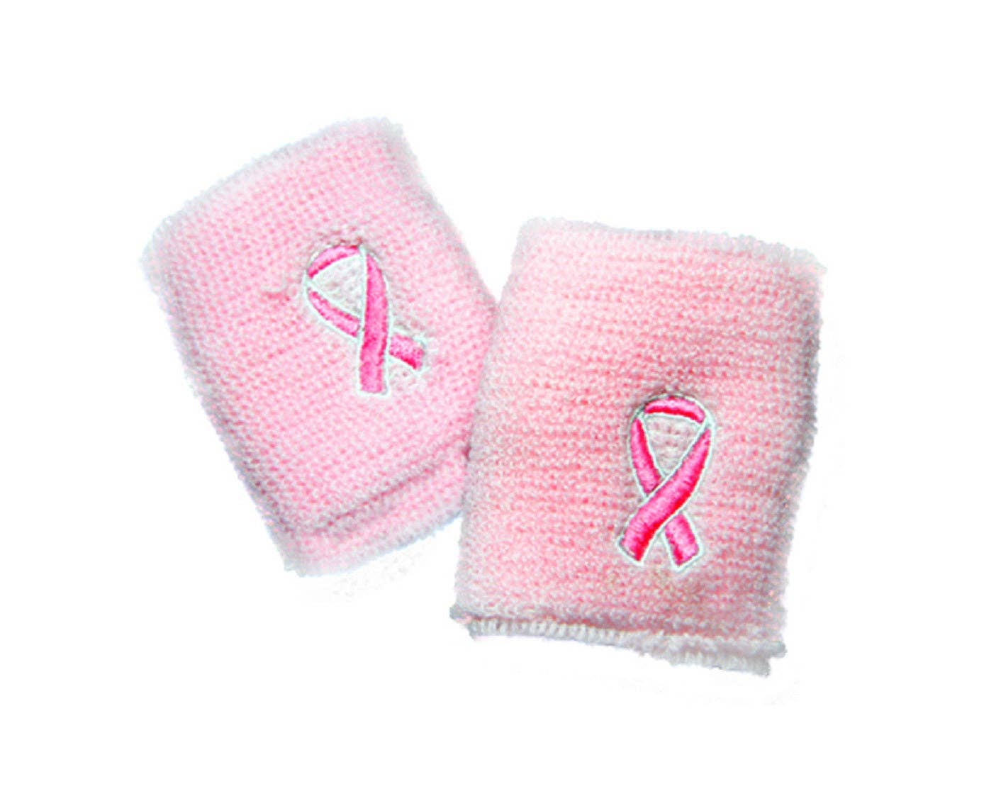 Pink Ribbon Sport Sweat Wristbands: