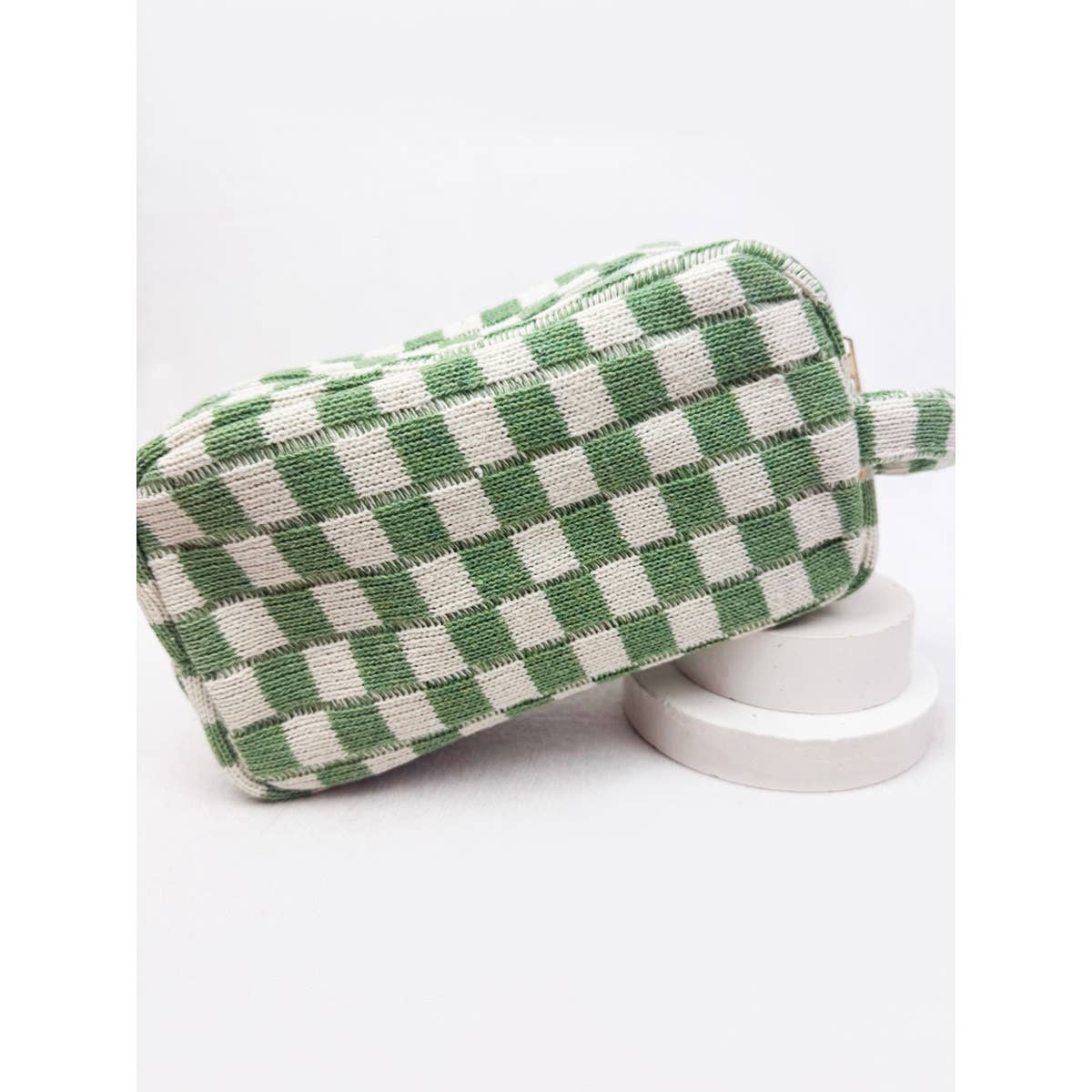 Famous Checker Cosmetic Bag
