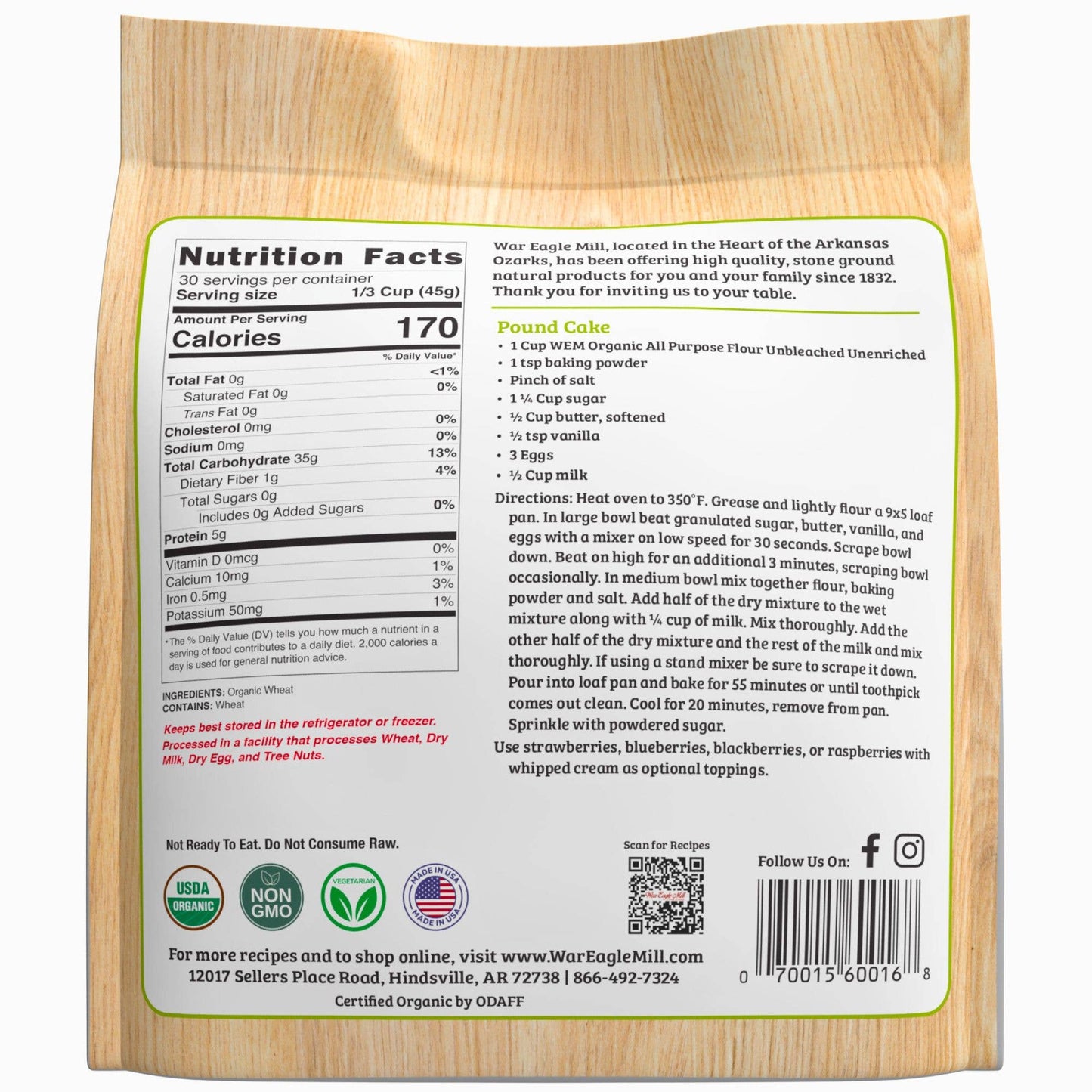 Organic Unbleached All Purpose Flour