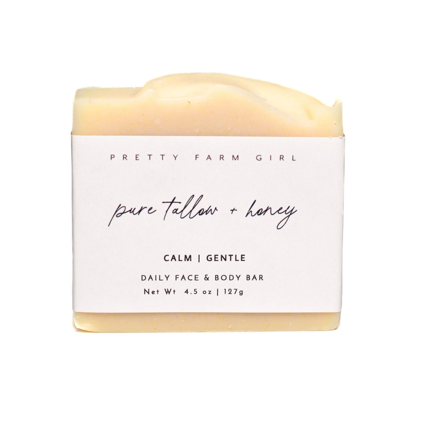 Pure Tallow + Honey Goat Milk Handmade Soap Bar