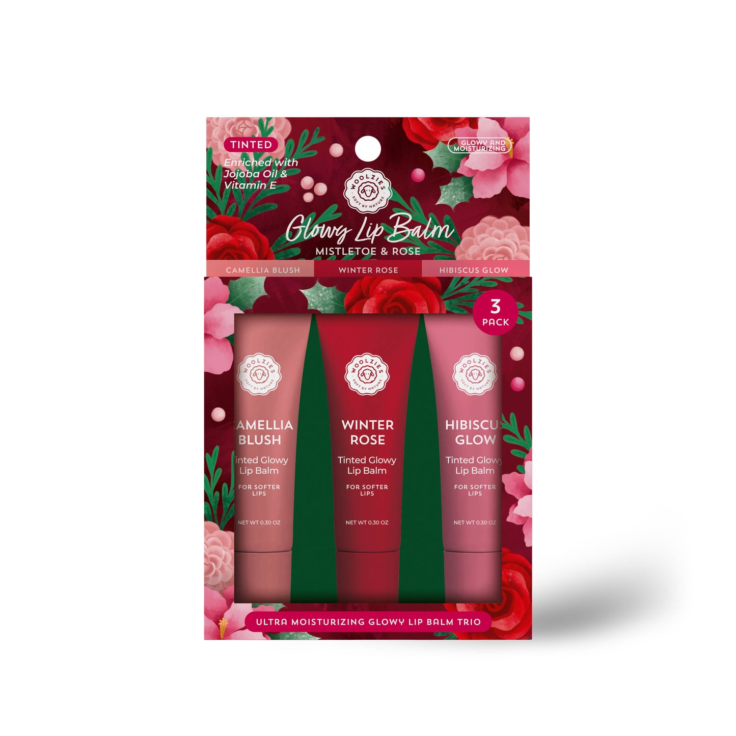Mistletoe & Rose Trio