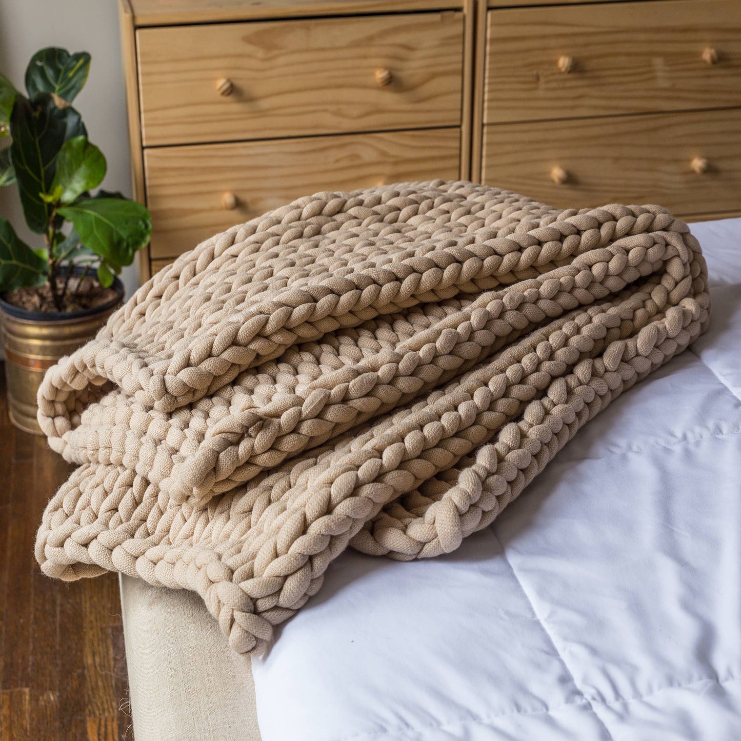 Chunky Knit Throw Blankets
