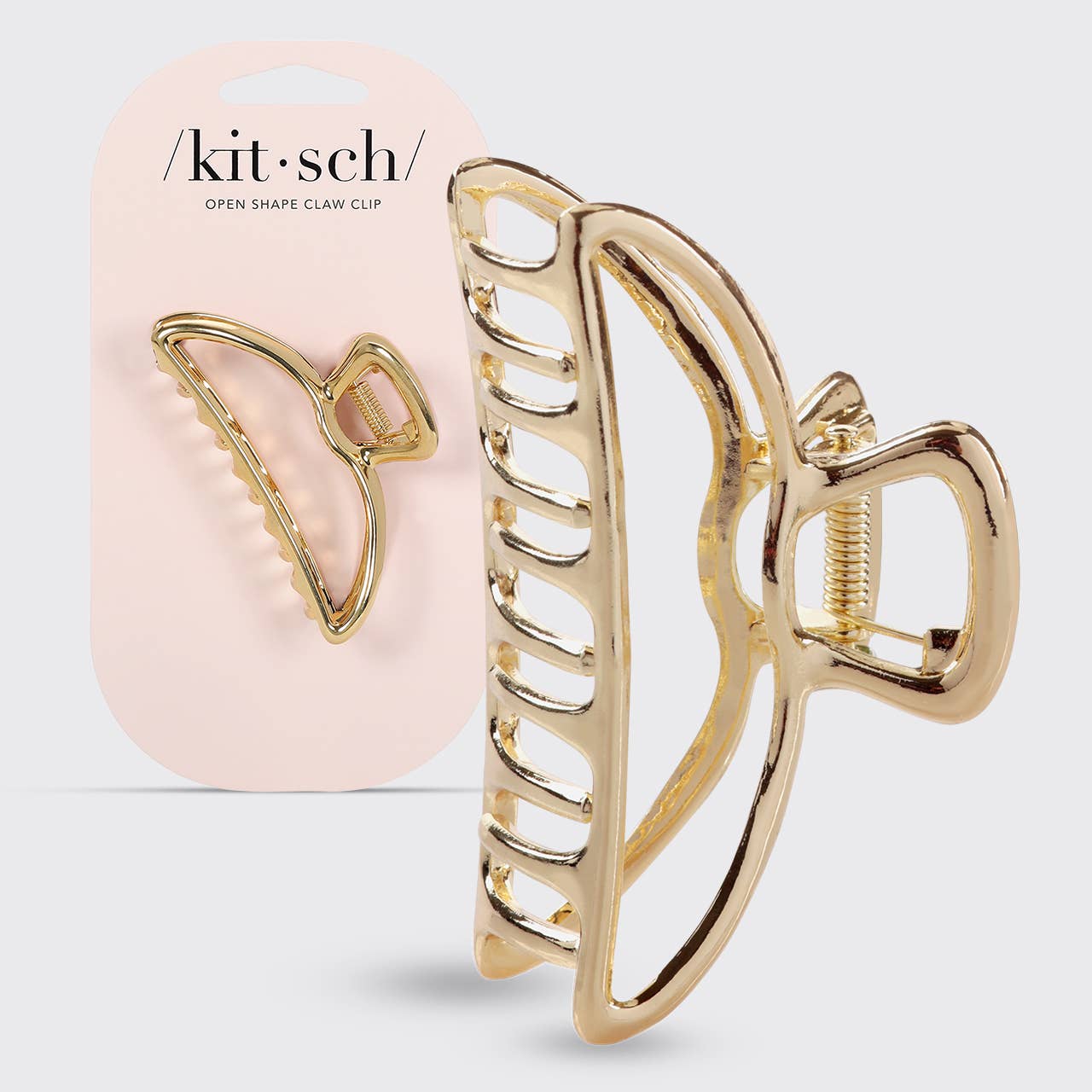 Open Shape Gold Claw Clip