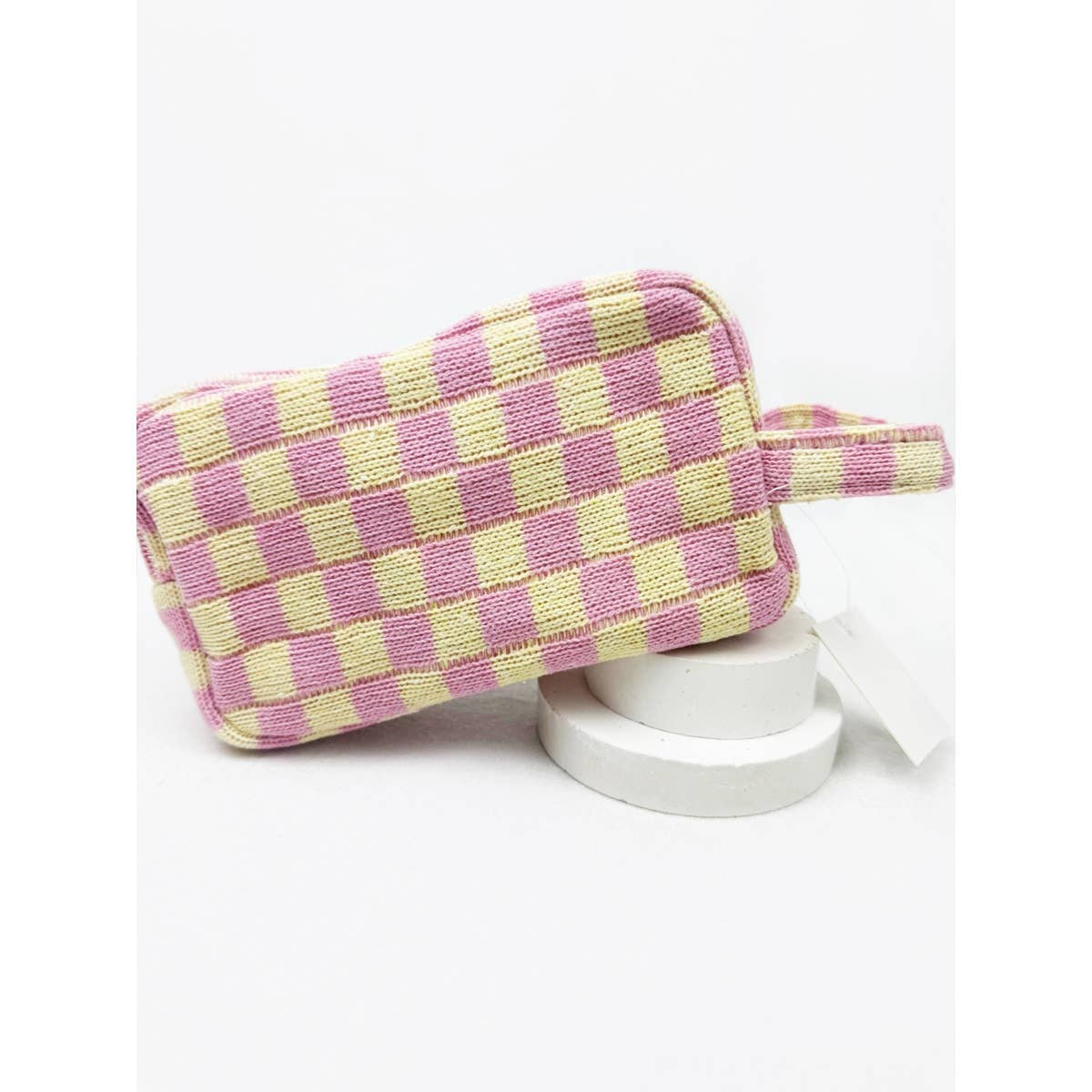 Famous Checker Cosmetic Bag