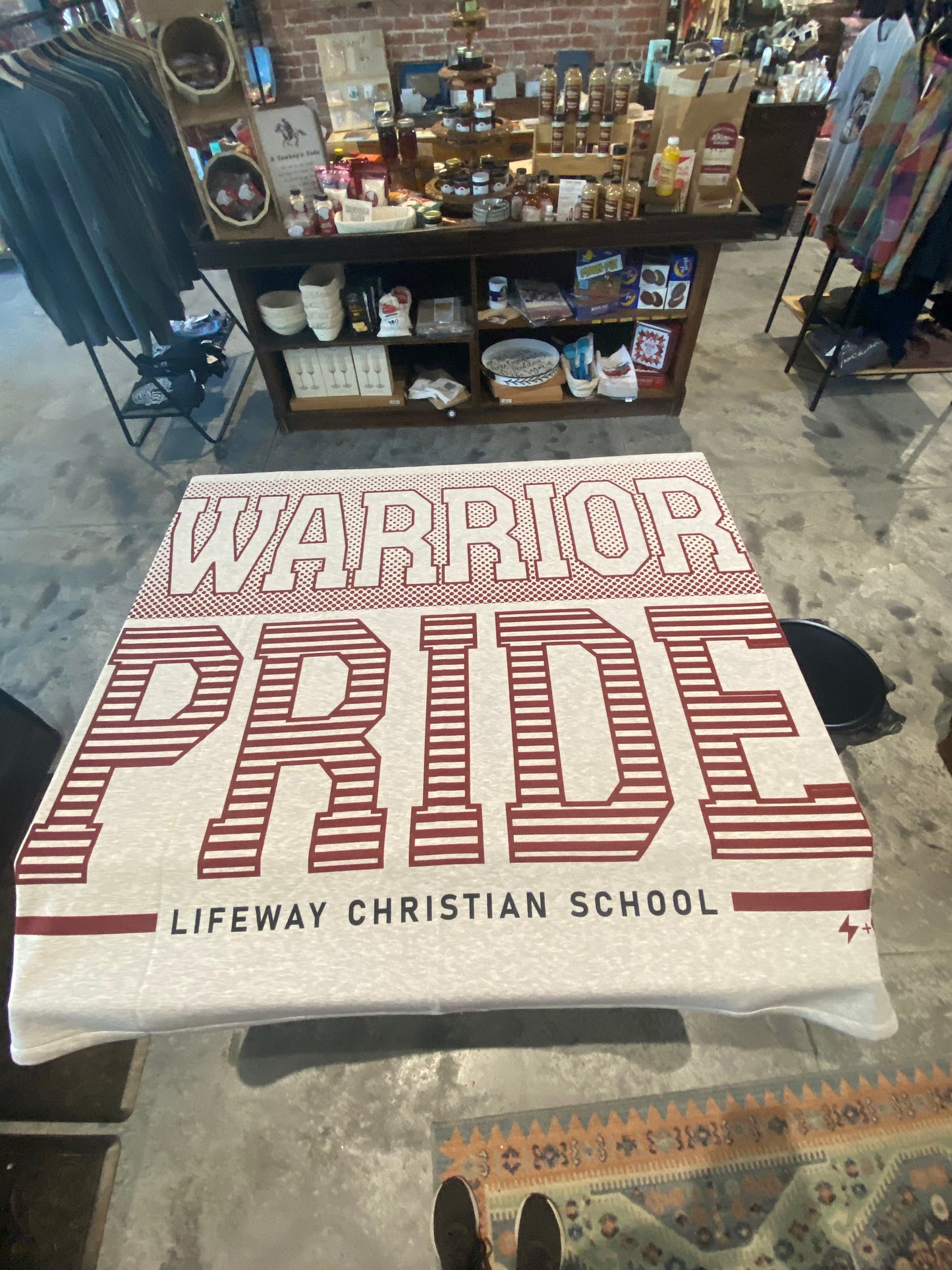School Pride Custom Sweatshirt Blanket