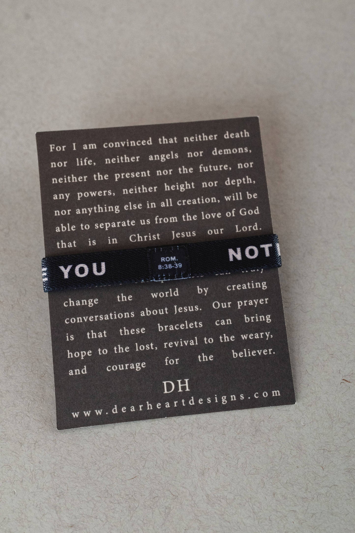 Nothing Will Separate | Men's Christian Bracelet