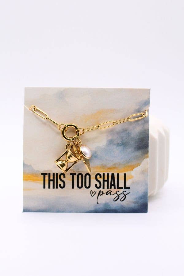 This Too Shall Pass Charm Necklace
