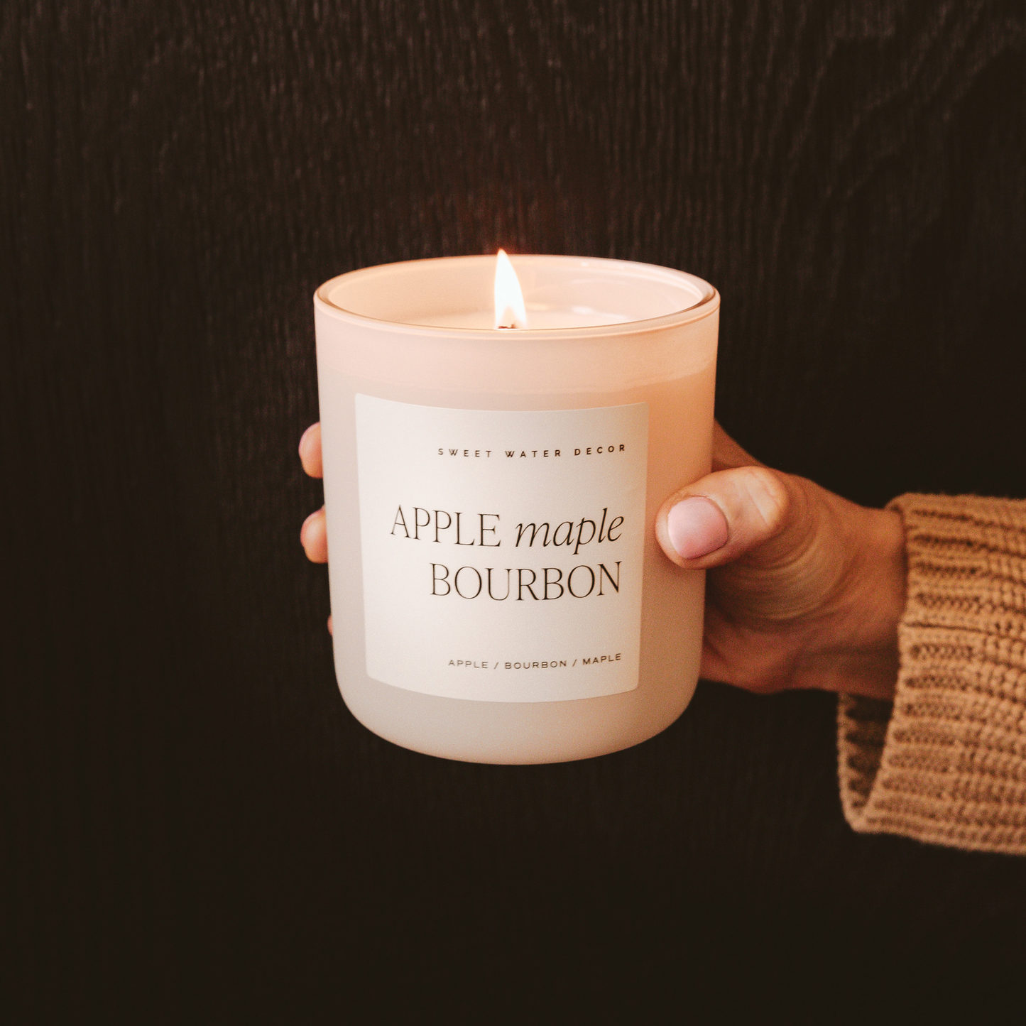 Apple Maple Bourbon Soy Candle- 15 oz