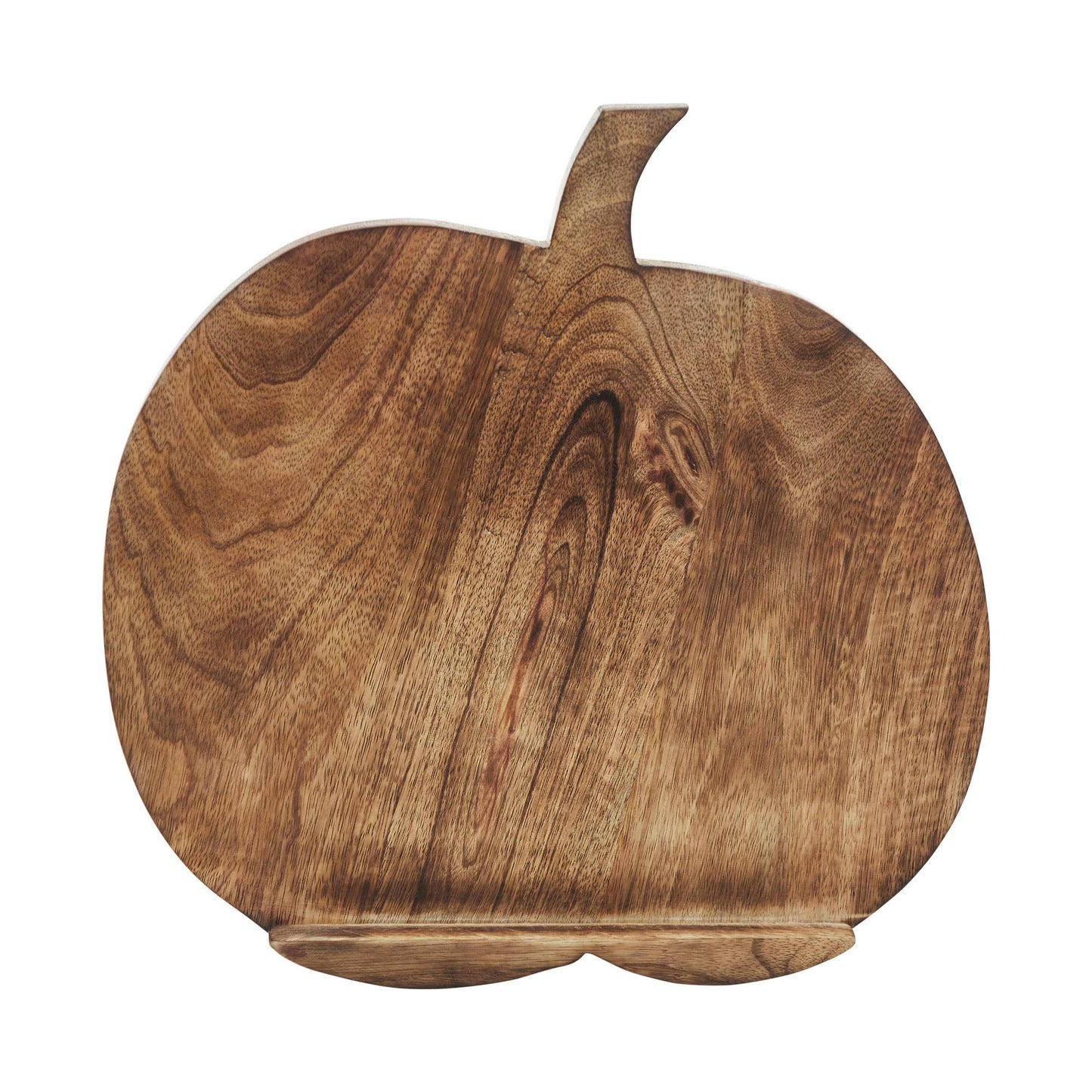 Dark Rustic Wooden Carved Pumpkin