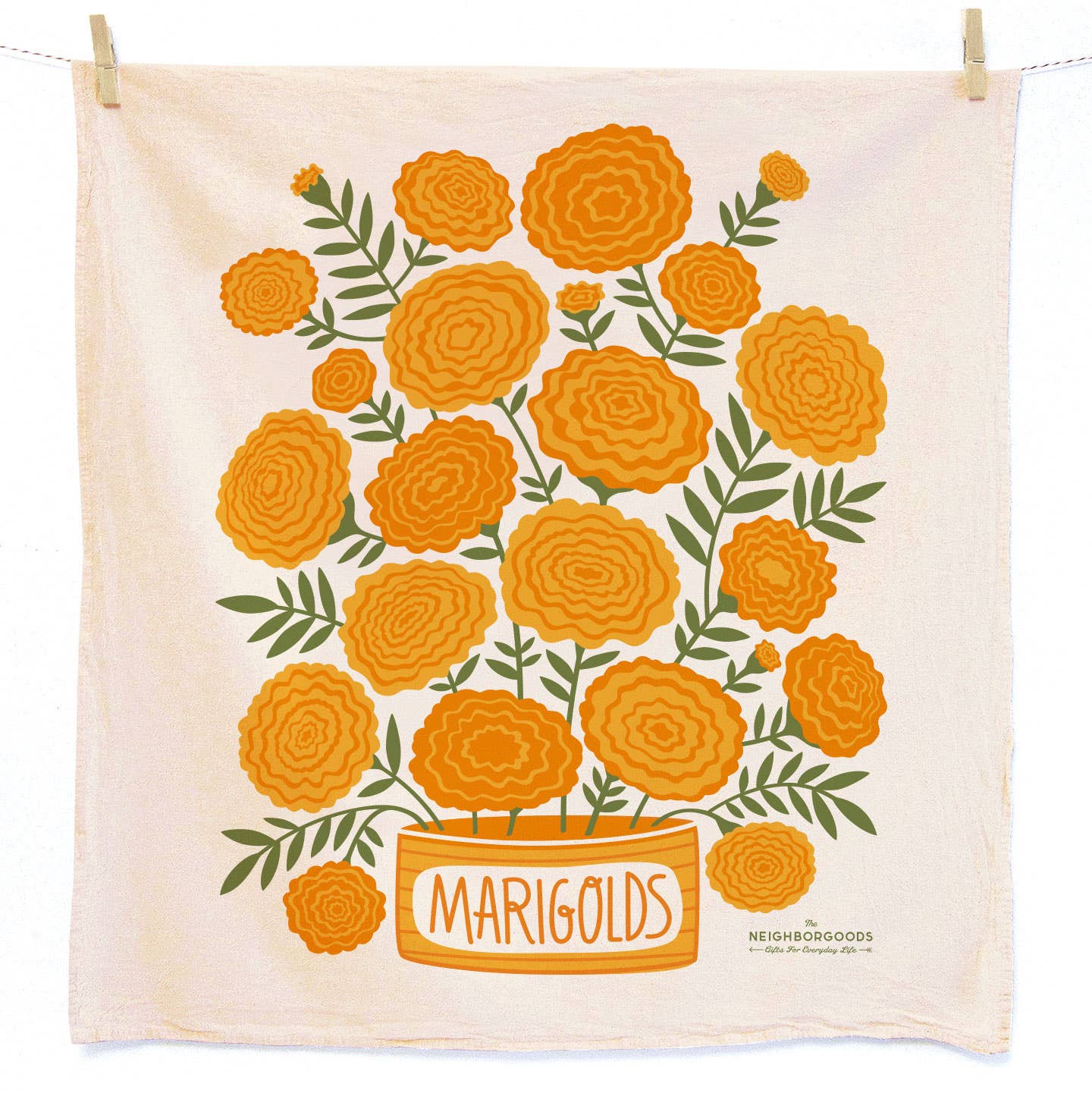 Marigold Tea Towel + Sponge Cloth Set