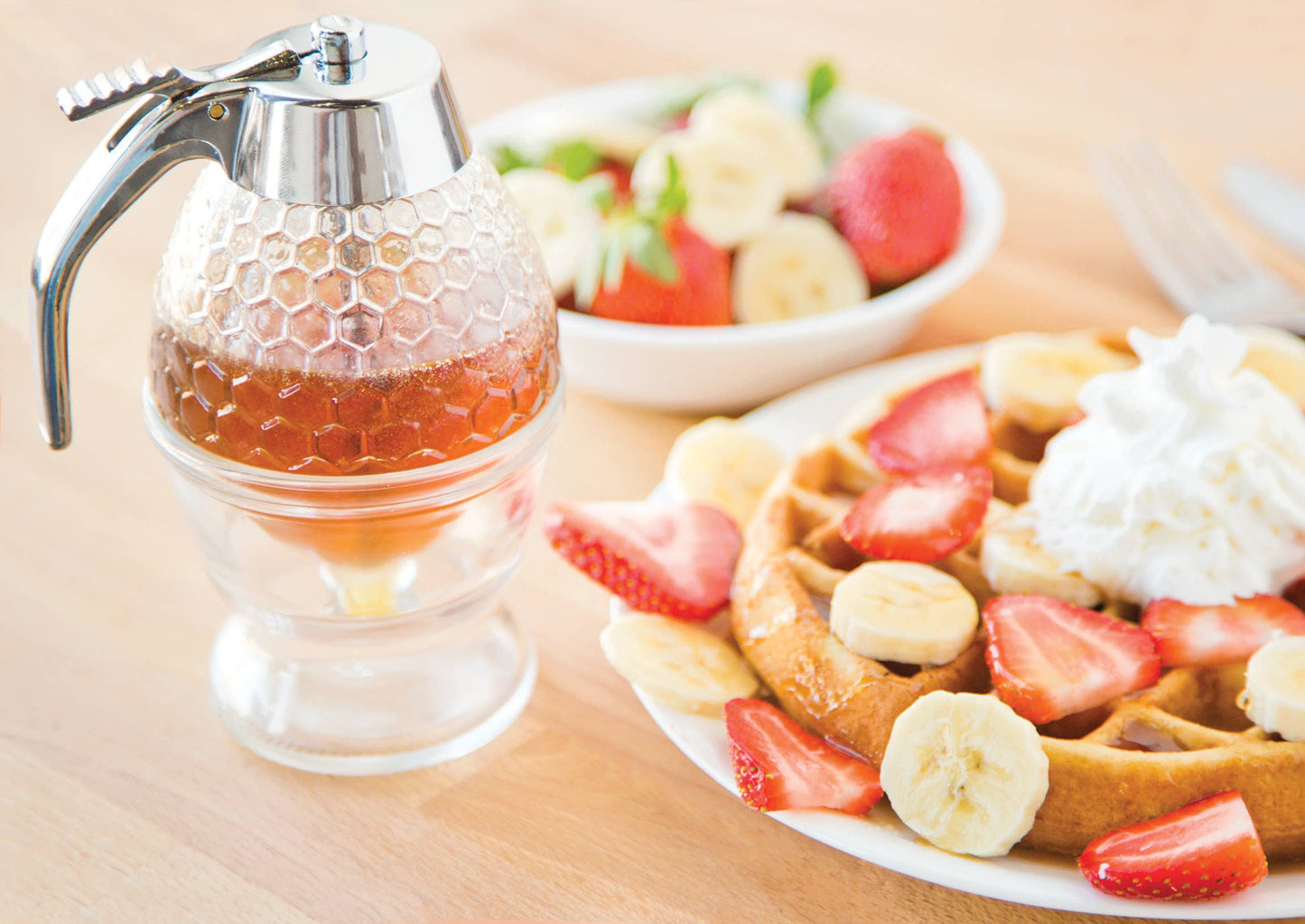 Honey or Syrup Glass Dispenser