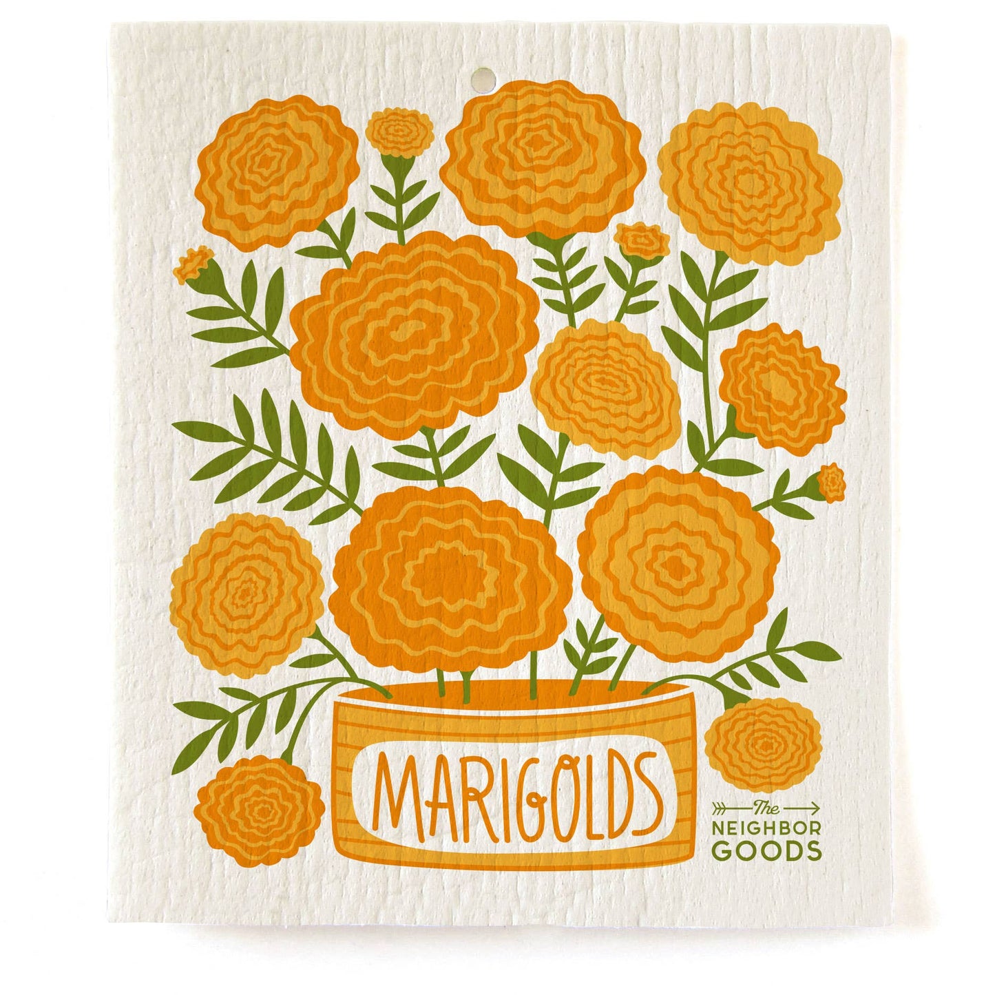 Marigold Tea Towel + Sponge Cloth Set
