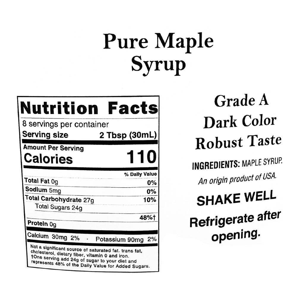Pure Maple Syrup, 8 Fl. Ounce Bottle