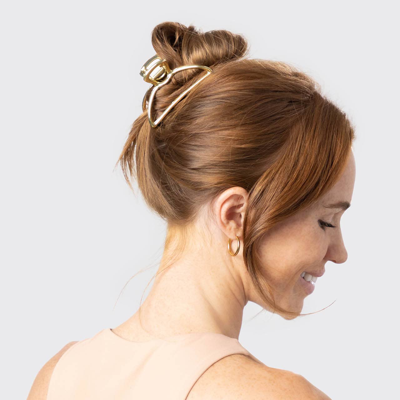 Open Shape Gold Claw Clip
