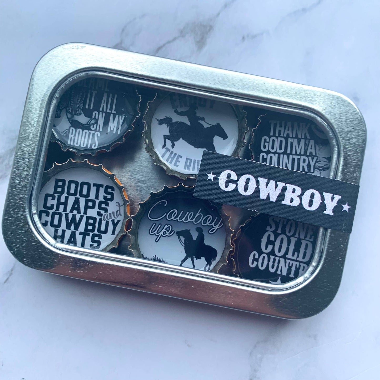 Cowboy Bottlecap Magnets