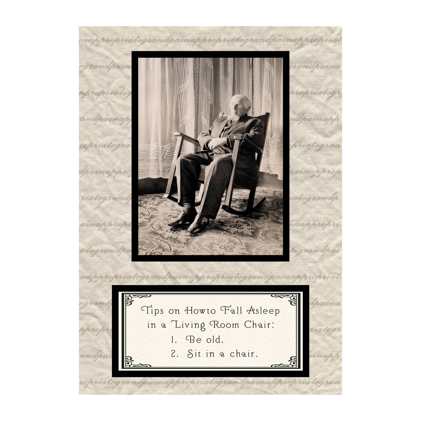 Funny Card: Tips On How To Fall Asleep
