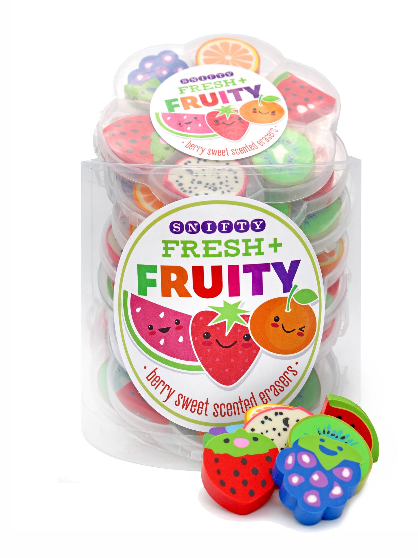 Fresh + Fruity Scented Eraser Tub