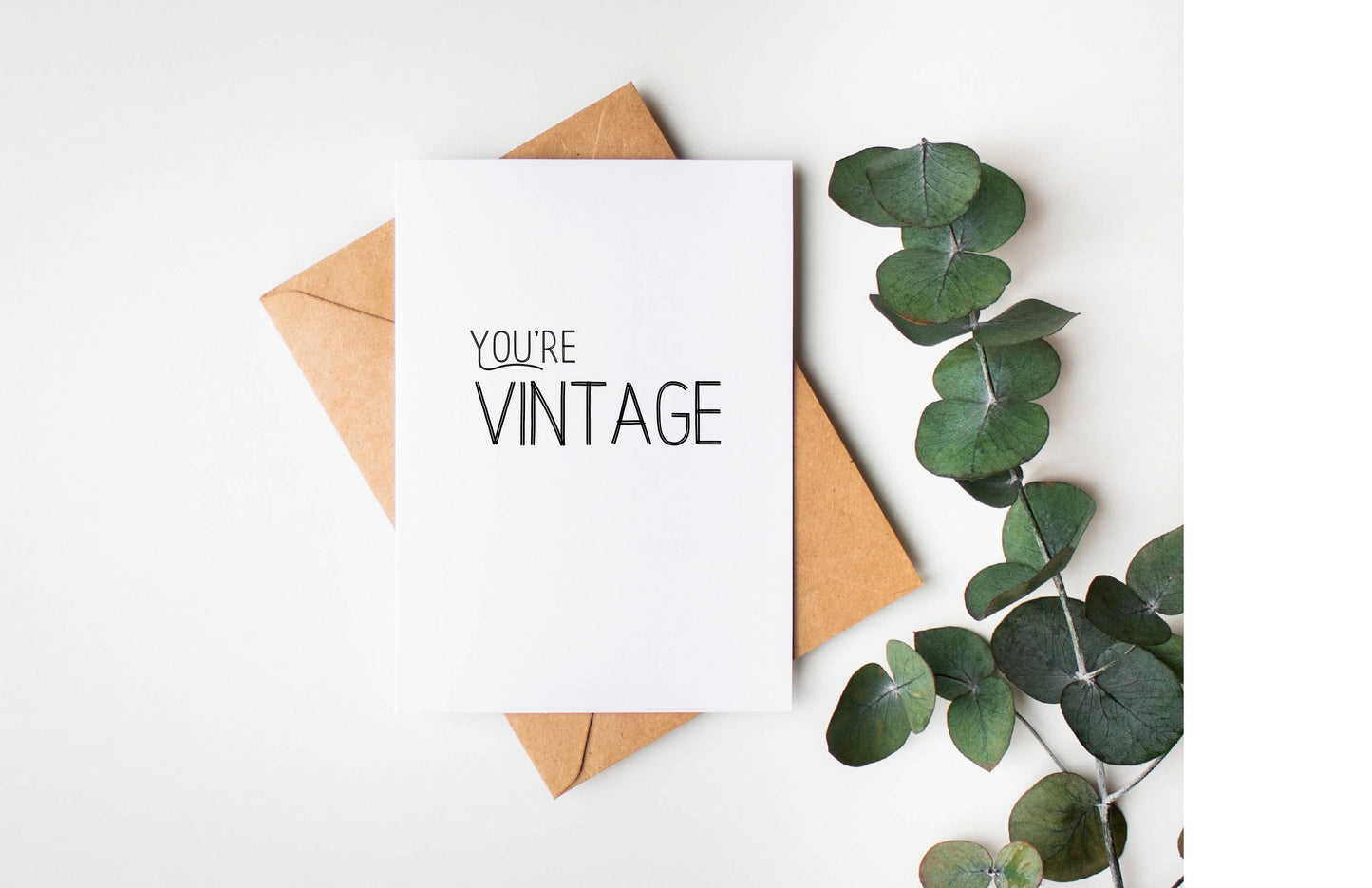 You're Vintage: Funny Birthday Greeting Card