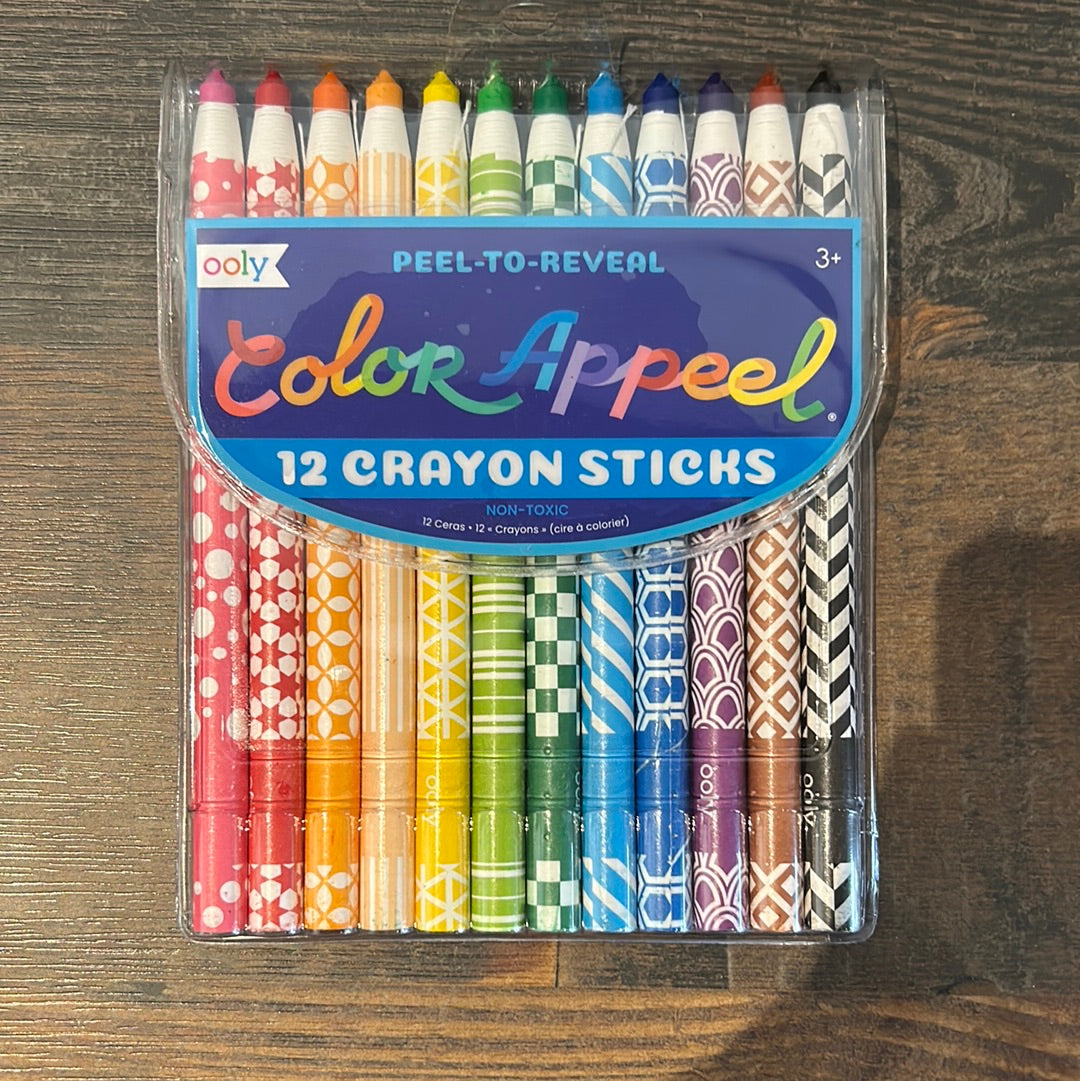 Color Appeel: 12 Crayon Sticks