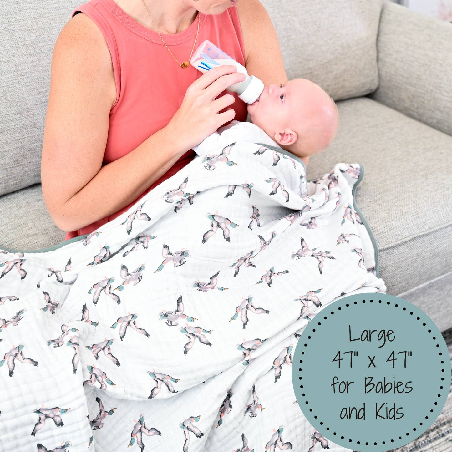 Quackin'up Muslin Blanket