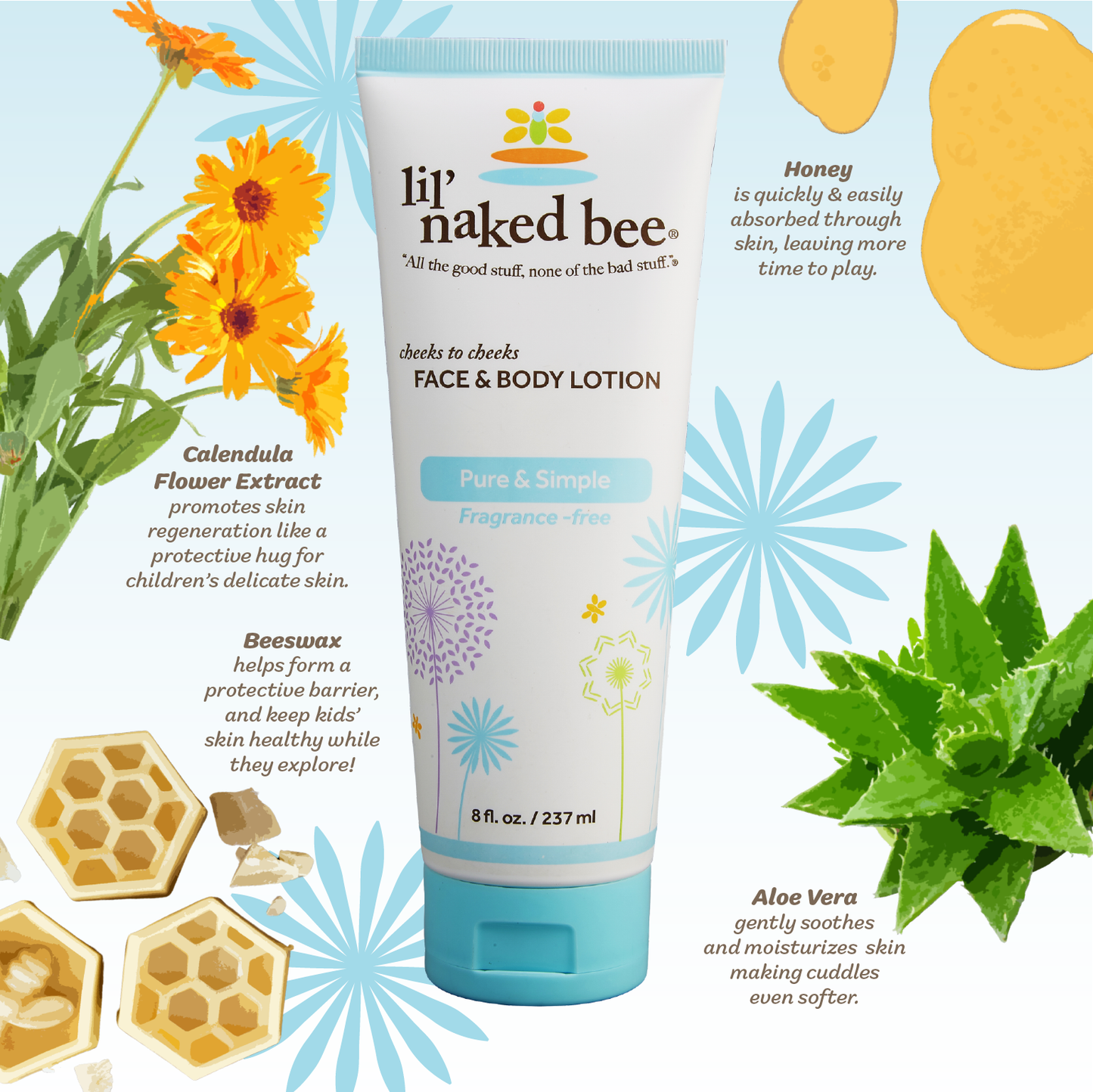 Pure & Simple naked bee