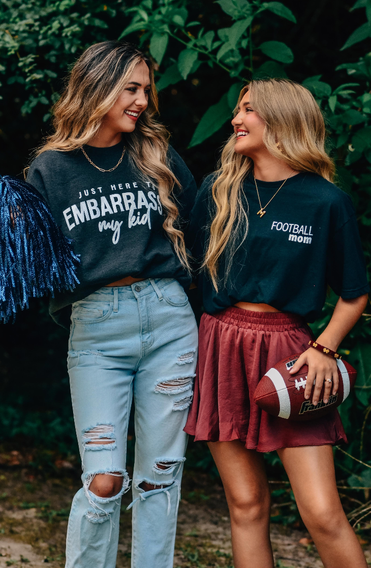 Football Mom/Embarrass My Kid Tee