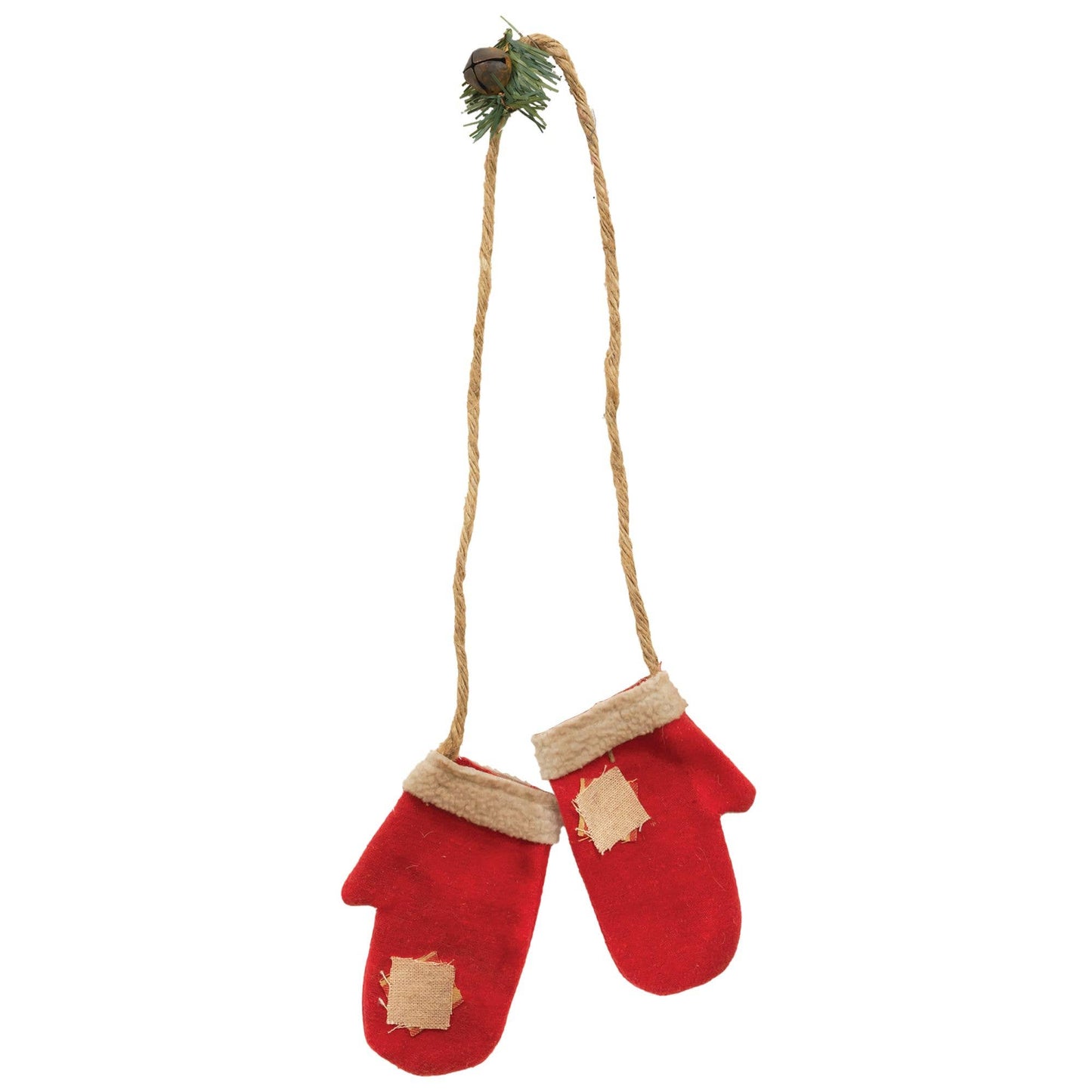 Primitive Fabric Mittens Hanging Ornament