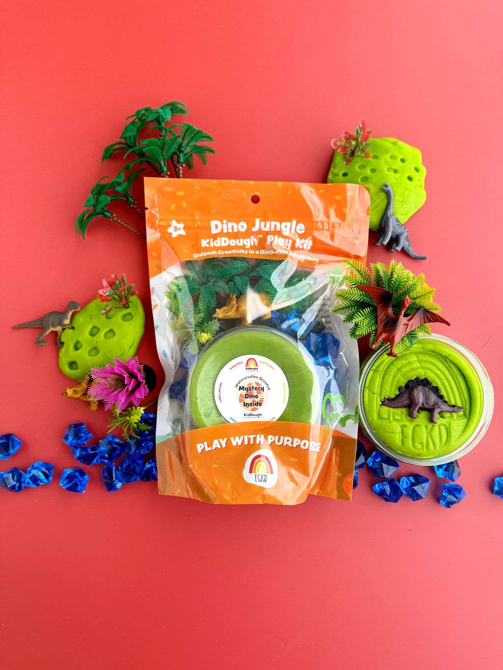 Dino Jungle Watermelon KidDough Play Kit