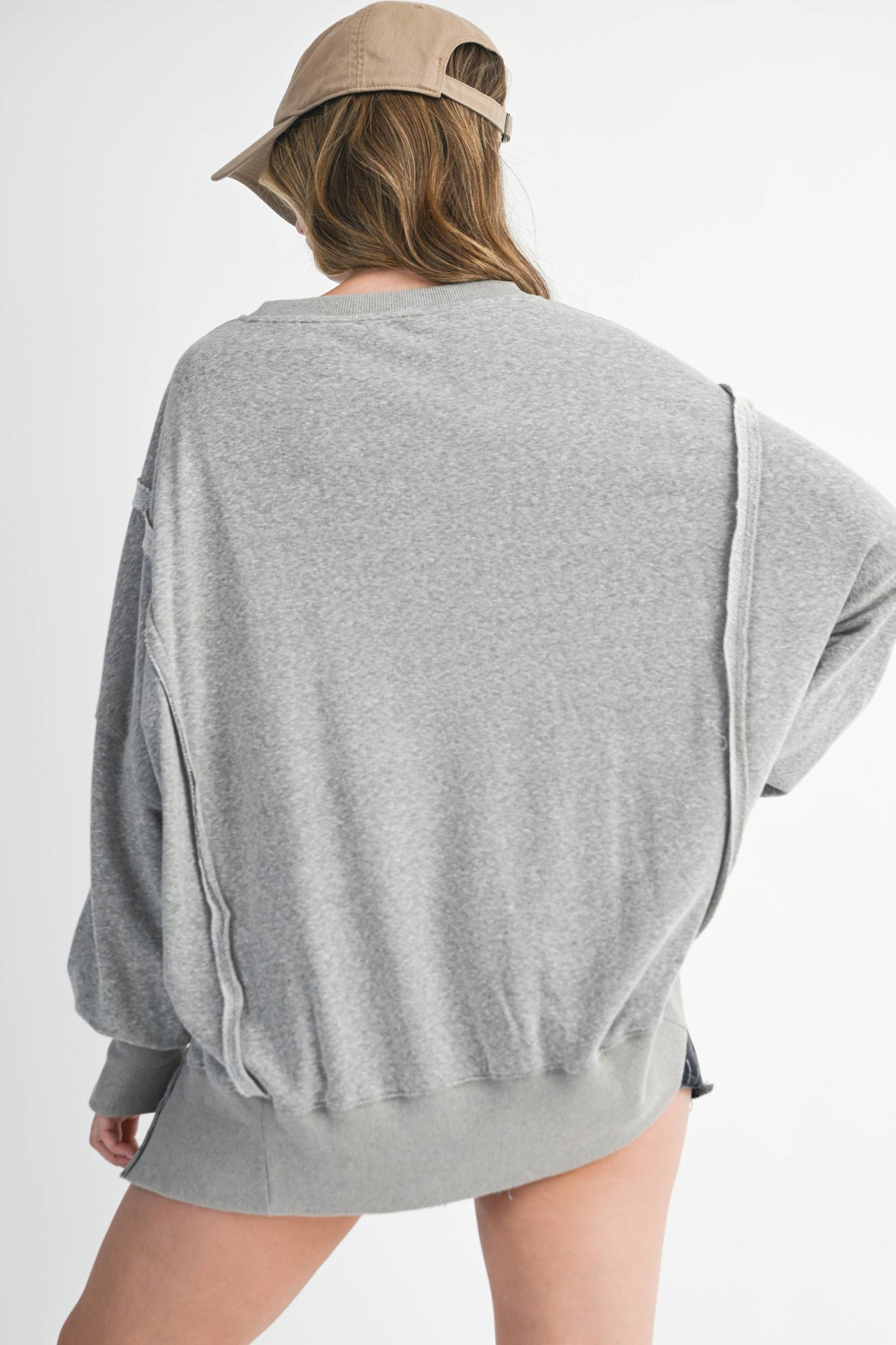 Oversized Gray Top