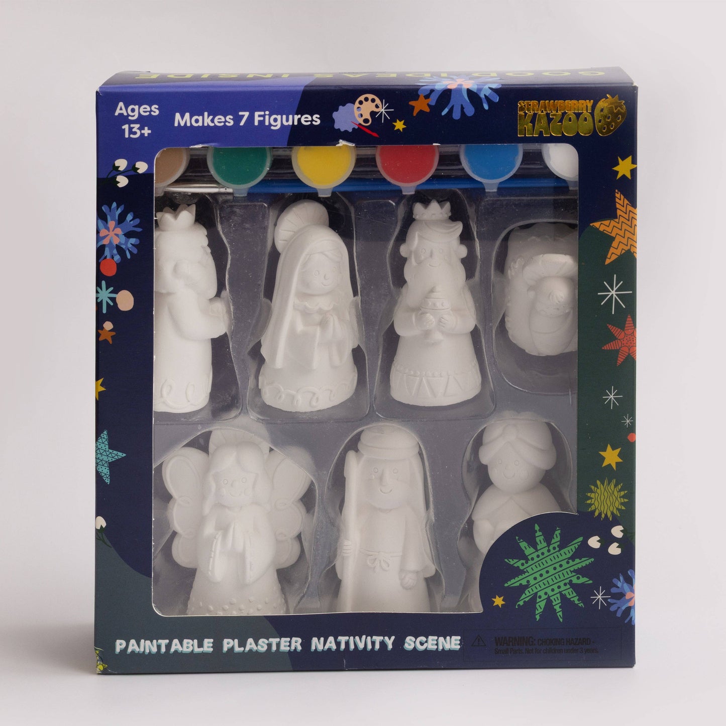 Strawberry Kazoo™ Paint-Your-Own Nativity Scene DIY Craft Kit