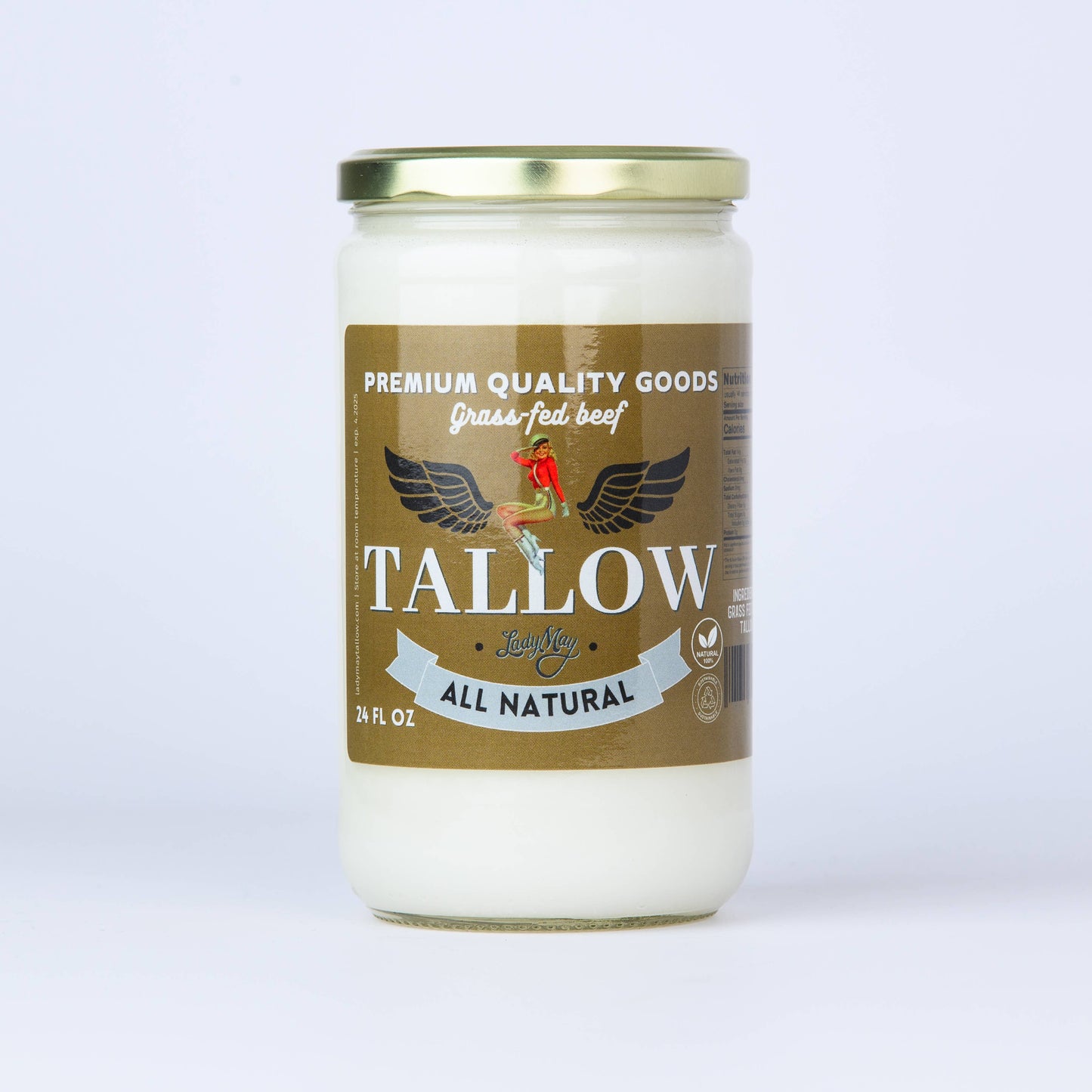 Lady May 24oz Premium Beef Tallow