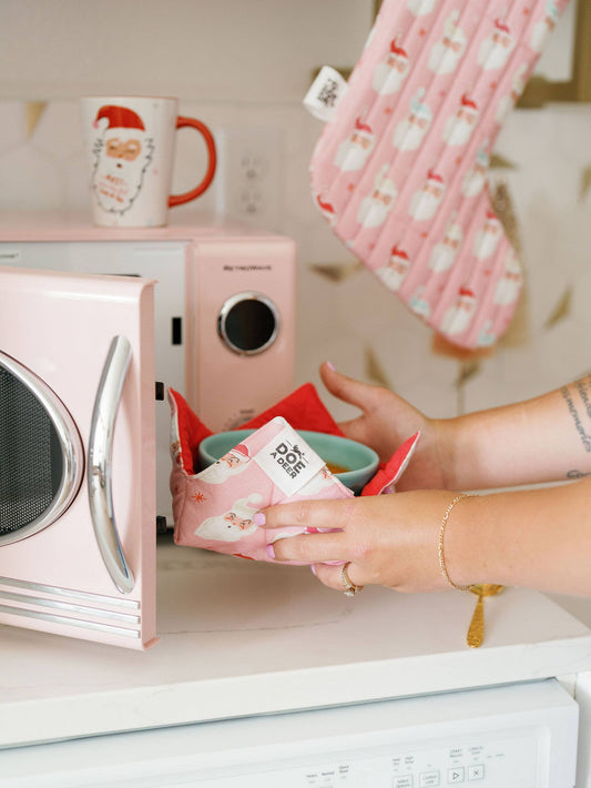 Santa Bowl Bestie: Holiday Microwave Bowl Holder