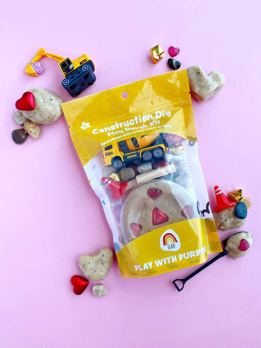 Valentines I Dig You Construction KidDough Play Kit