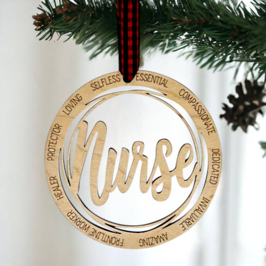 Nurse Christmas Holiday Ornament