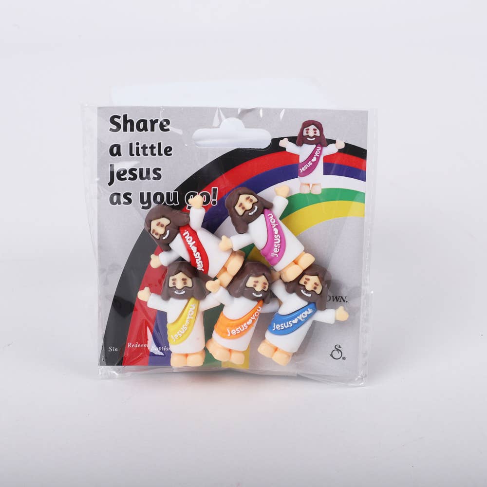 Pocket Figurine Jesus 5 Count