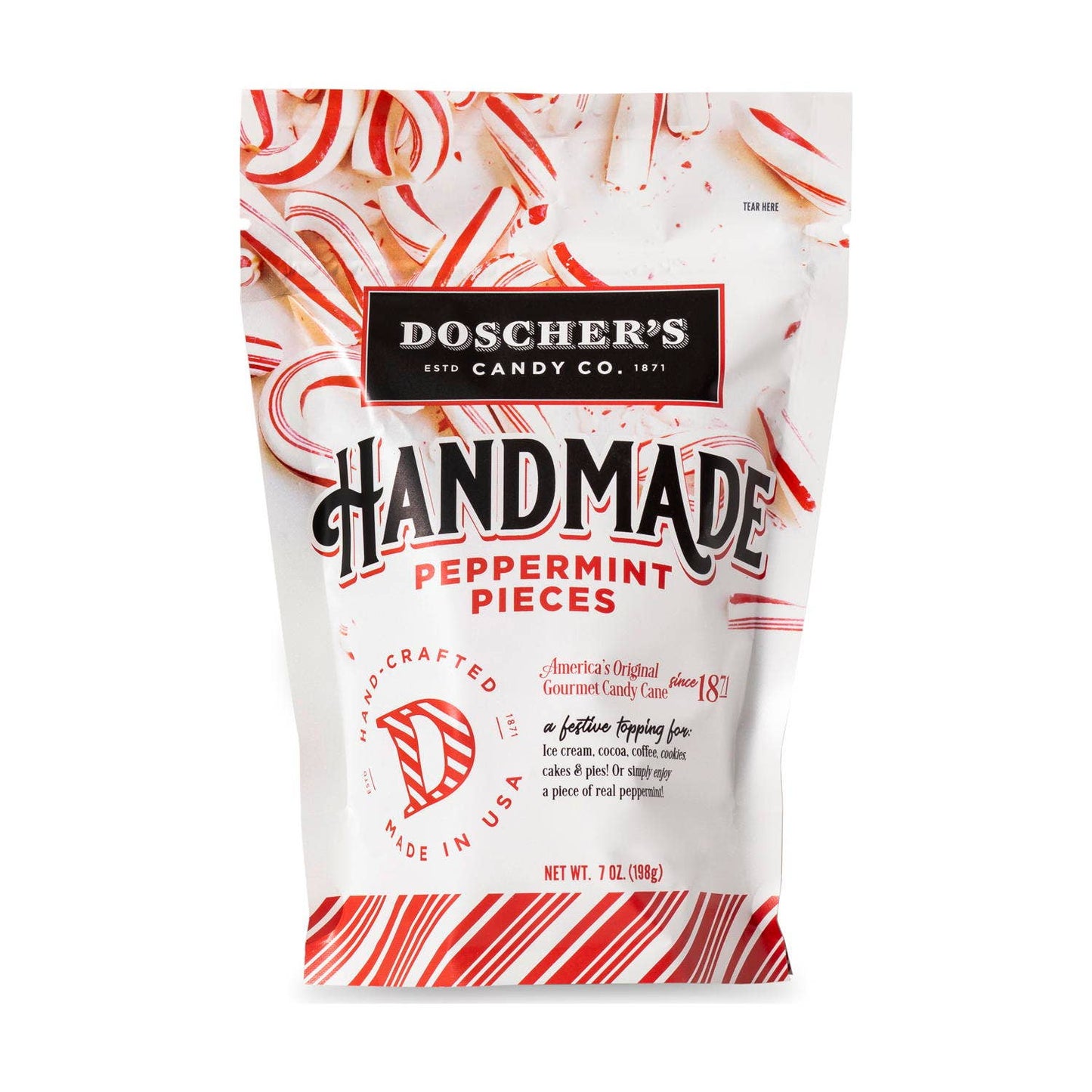 Doscher's Famous Peppermint Pieces 7oz Pouch