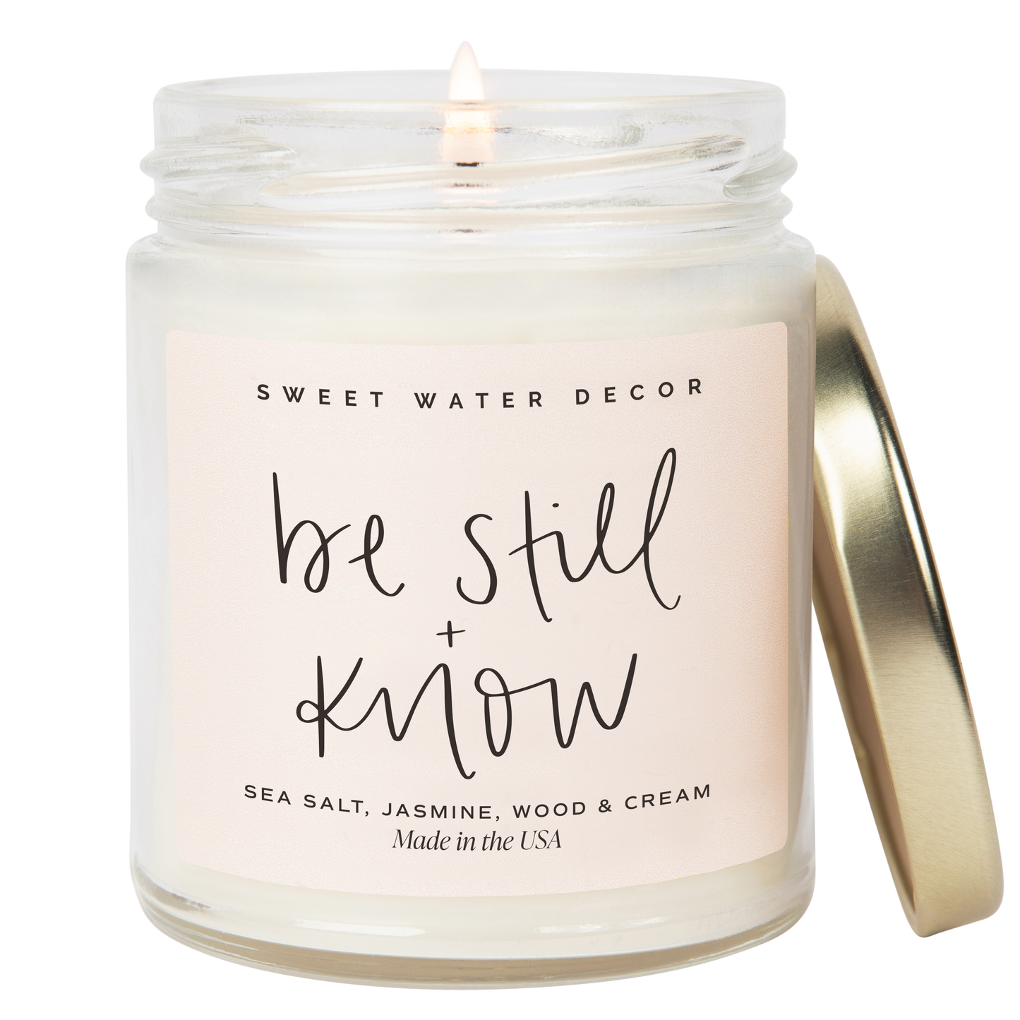 Be Still and Know 9 oz Soy Candle - Home Decor & Gifts