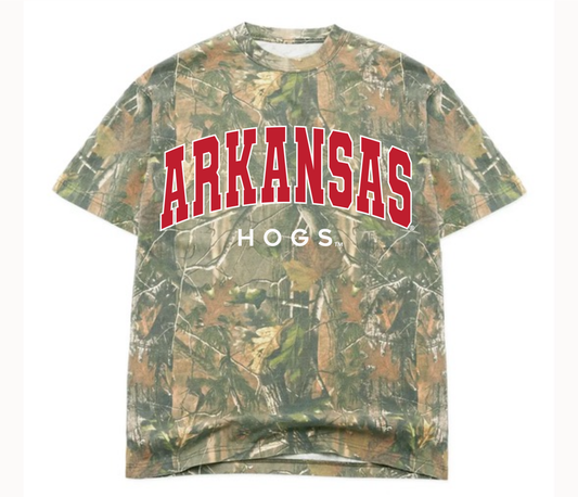 Arkansas Razorbacks Filled Gault Camouflage Tee