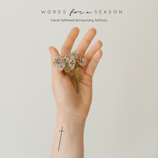 Cross Temporary Tattoo 