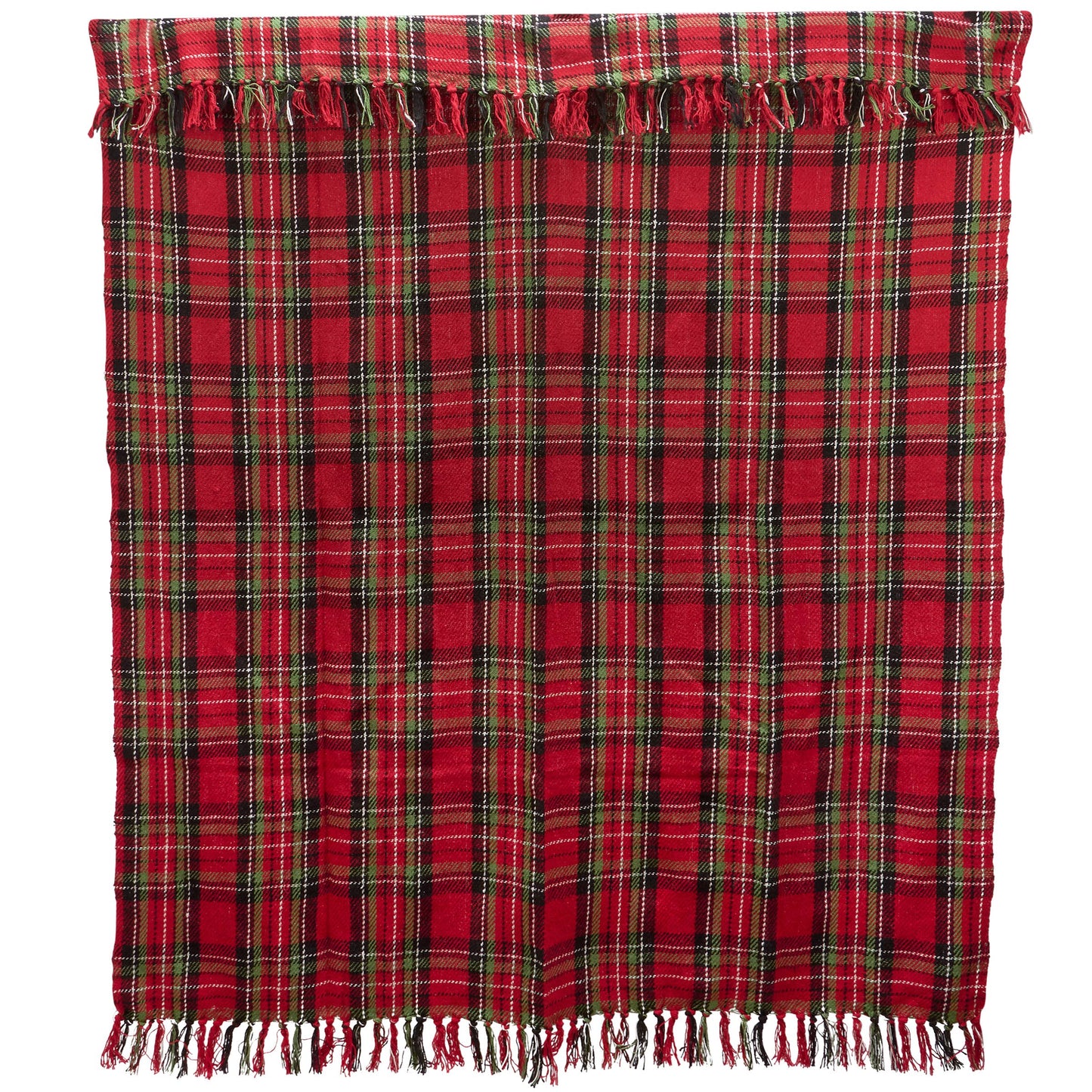 Red Plaid Throw