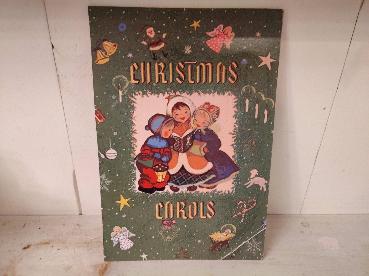 Christmas Book Cover 10x7 Wood Cutouts