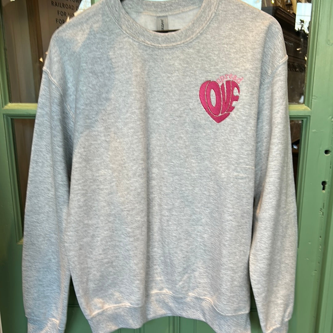 Spread Love Heart Sweatshirt