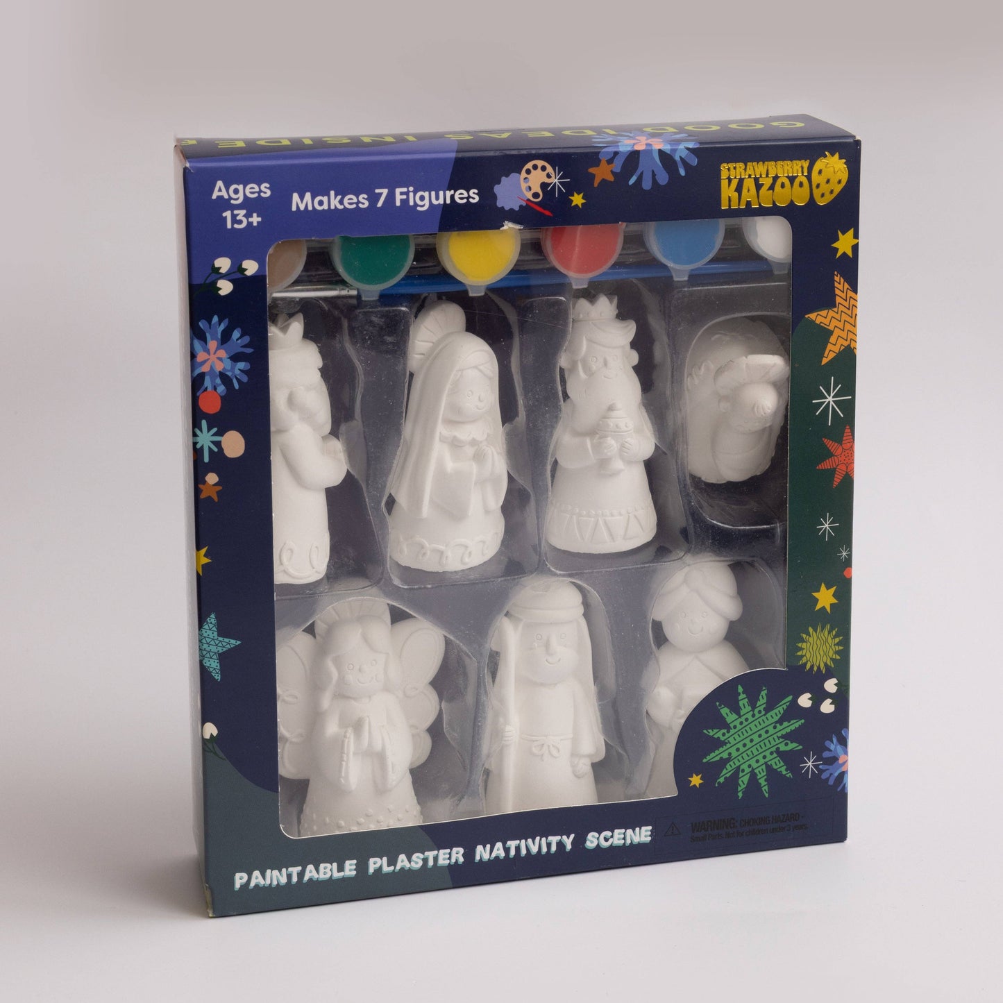 Strawberry Kazoo™ Paint-Your-Own Nativity Scene DIY Craft Kit